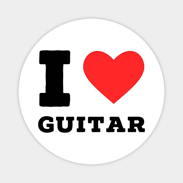 I love guitar Magnet by richercollections